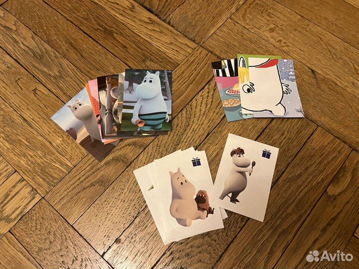 Наклейки с муми-троллями 16 шт