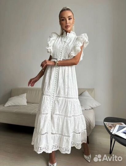 Платье zimmermann длинное premium