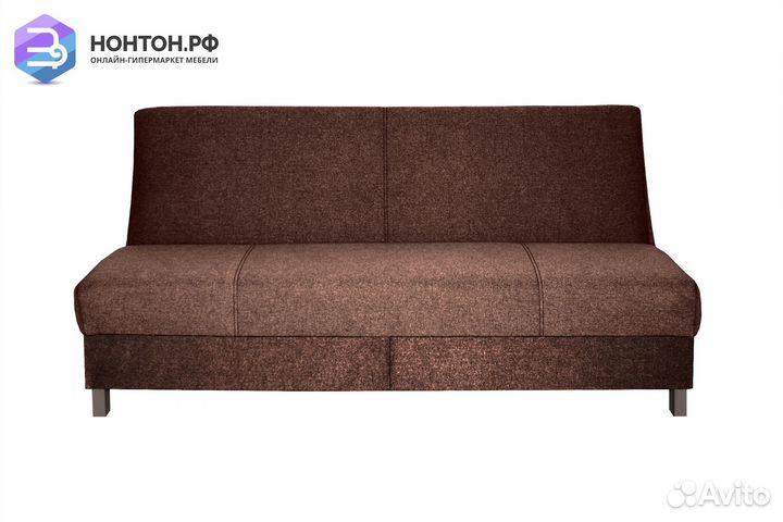 Диван книжка Ручеек на высоких ножках коричневый