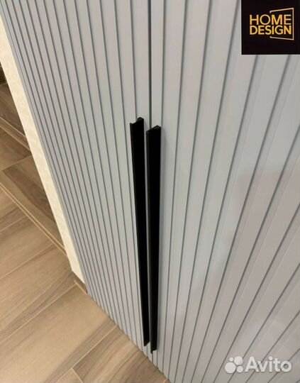 Шкаф распашной с фрезерованными фасадами