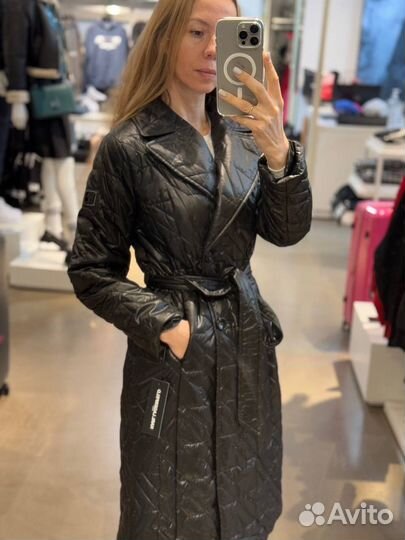 Утепленный плащ Karl Lagerfeld женск новый ориг L