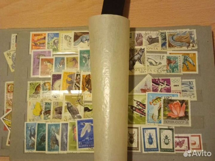 Коллекция лезвий и марок СССР