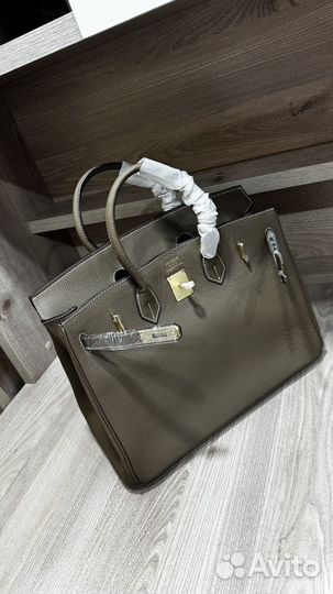 Сумка Hermes birkin 35 золото Натуральная кожа