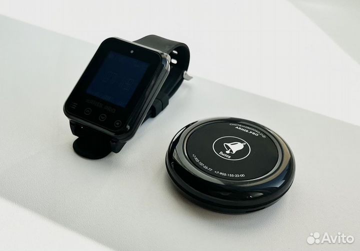 Кнопка вызова персонала/офцицианта Ультра и часы