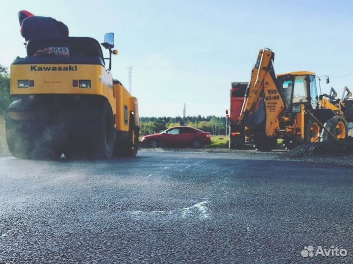 Асфальтирование, асфальтные работы, ямочный ремонт