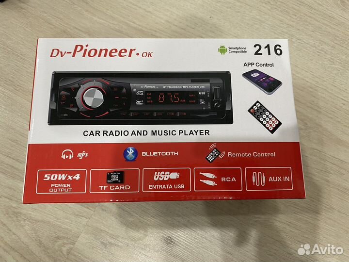 Магнитола pioneer Bluetooth aux USB