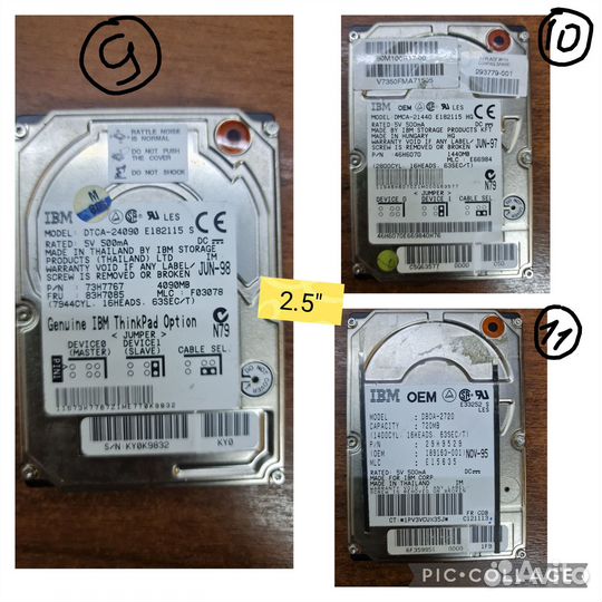 Жесткие диски Раритет 2.5