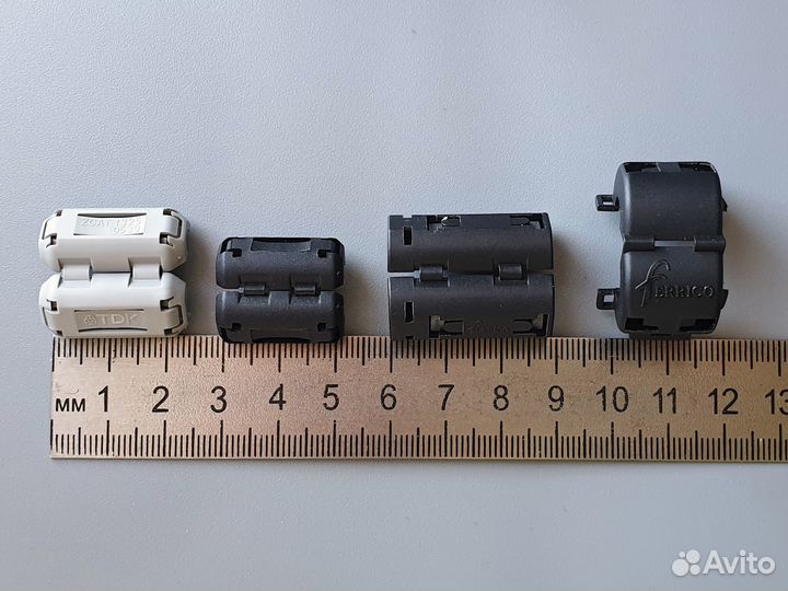 Ферриты - 8 шт. (диаметр 4, 5, 5.5 и 7.5 мм)