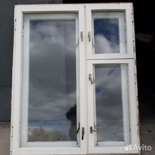 Деревянные окна со стеклопакетом бу