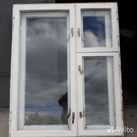 Деревянные окна со стеклопакетом бу