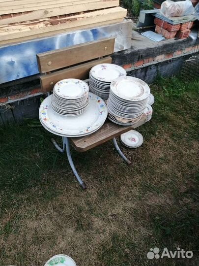 Тарелки Дулево и Дружковский фарфоровый завод