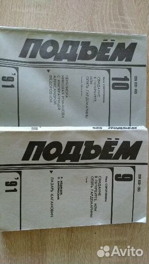 Литературный журнал подьем