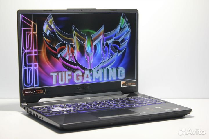 Игровой Asus Tuf 6ядер GTX1650 SSD IPS 144Hz 16озу