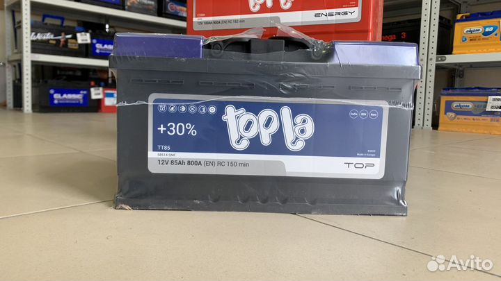Акб низкого формата 85Ah topla