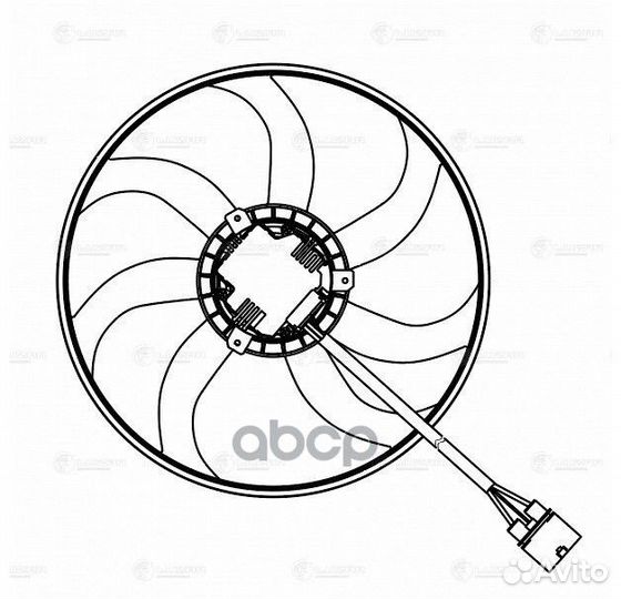 Вентилятор радиатора охлаждения VAG octavia A5 04