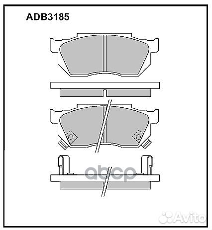 Колодки тормозные дисковые передние Allied Nipp