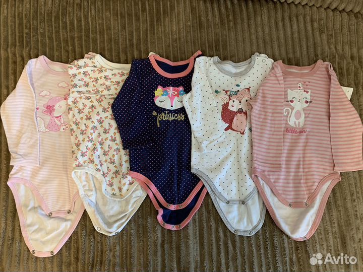 Комбинезоны, боди на девочку 74-80