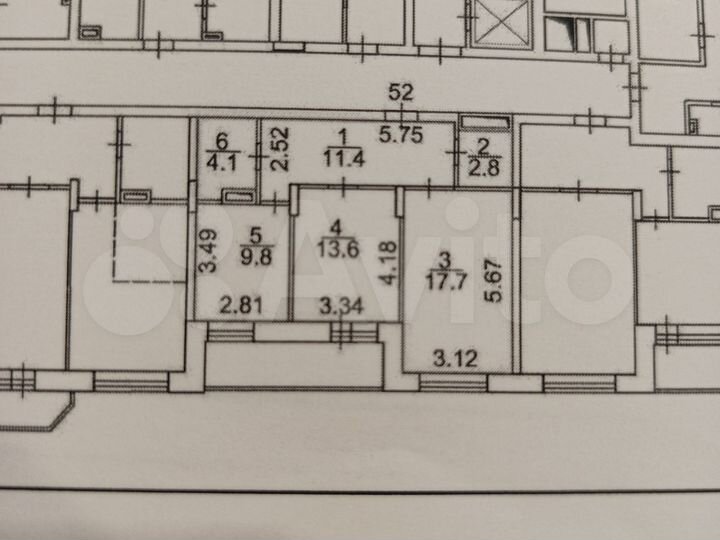 2-к. квартира, 59,4 м², 7/19 эт.