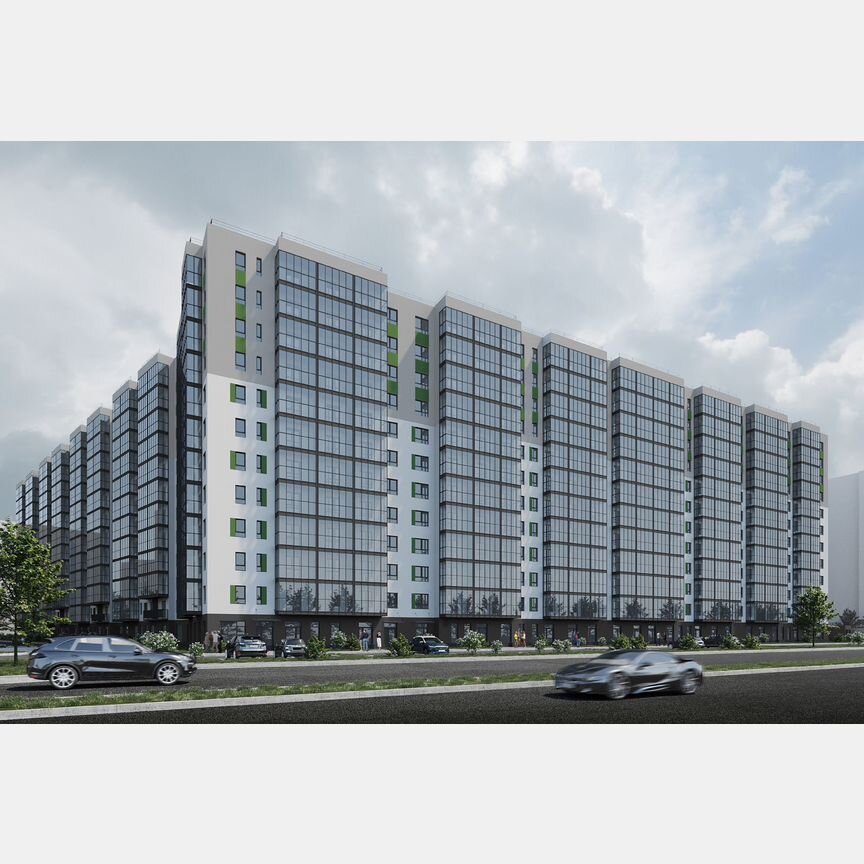 2-к. квартира, 51 м², 4/12 эт.