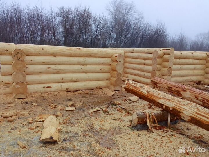 Срубы из рубленного бревна