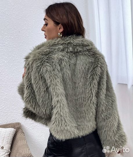 Пальто женское плюшевое