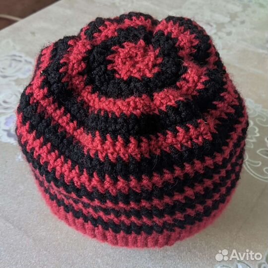 Шапка шерстяная вязаная
