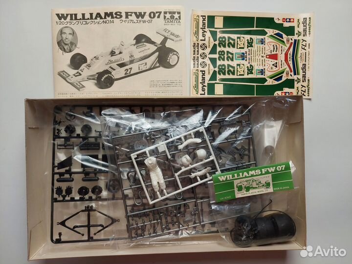 Сборная модель 1/20 Tamiya Williams FW 07