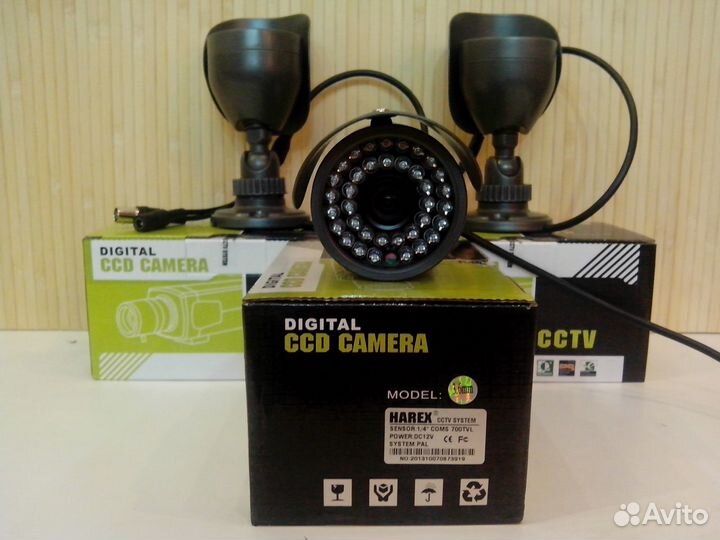 Видеокамеры cctv уличные 700TVL, IR