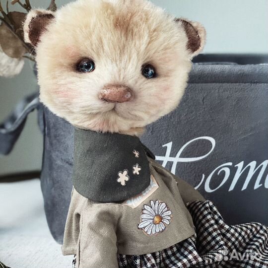 Коллекционный Будуарный мишка тедди ручная работа