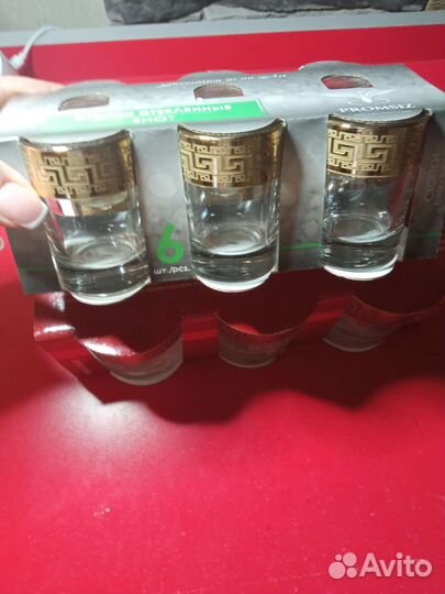 2 набора стаканы и стопки