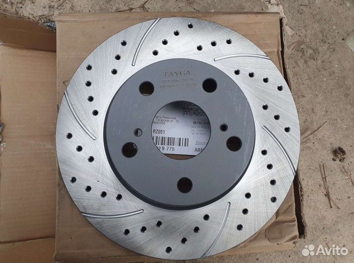 Тормозные диски вентилируемые с перфорацией