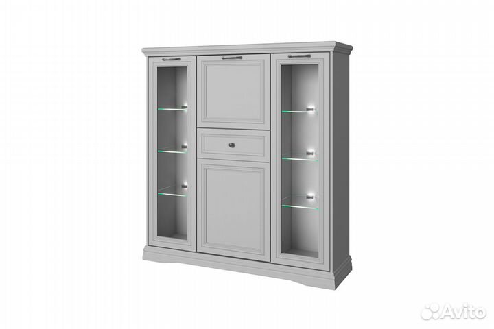 Valencia, Тумба 2V2D1S. Цвет серый