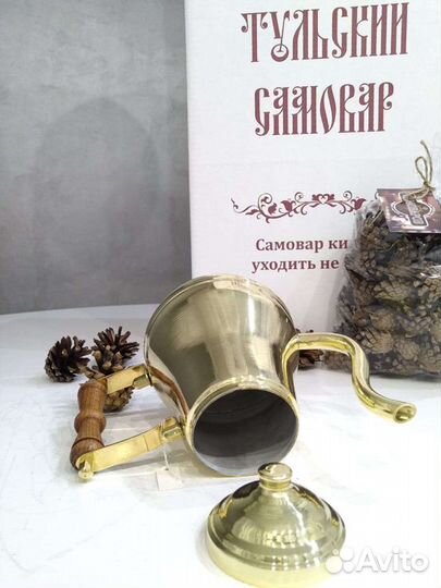 Чайник заварочный из латуни 1л