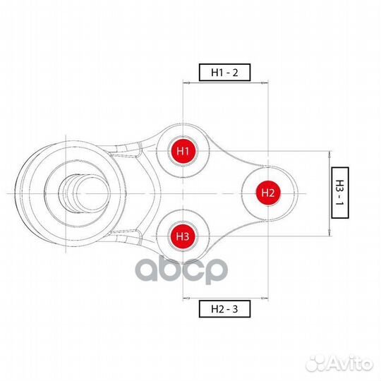 Опора шаровая CB0455R CTR