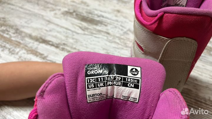 Сноубордические ботинки детские burton 29