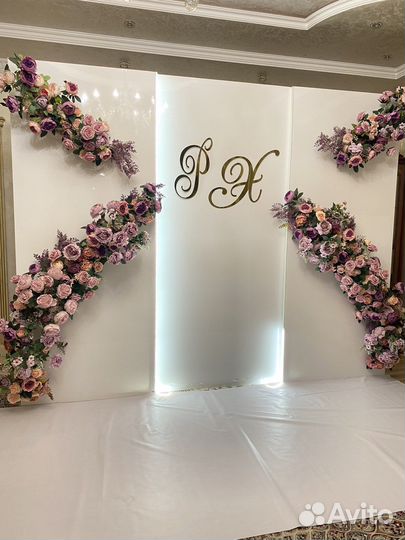 Аренда фотозоны на свадьбу