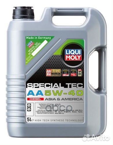 Нс-синт. мот.масло Special Tec AA Diesel 5W-40