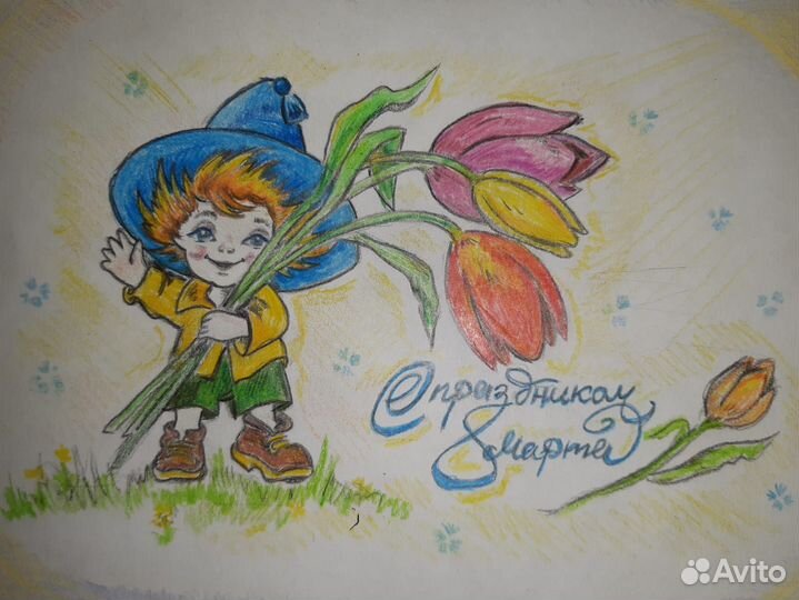 Рисунки на заказ в детский сад, школу