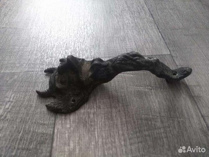 Дверная ручка чертик латунь