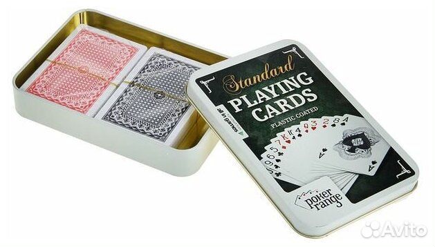 Карты пластиковые Poker range 2 колоды 54 листа