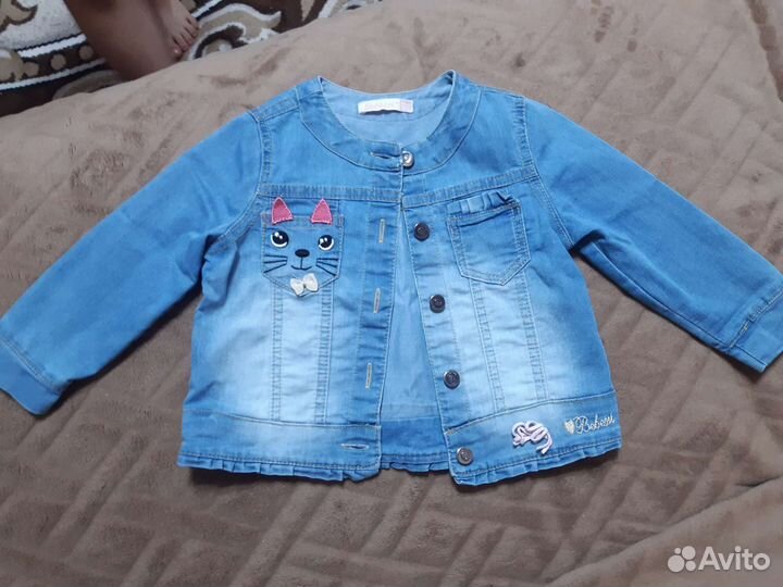 Джинсовая куртка для девочки 92 98