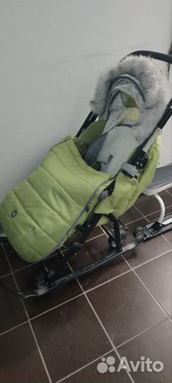 Детские санки коляска бу