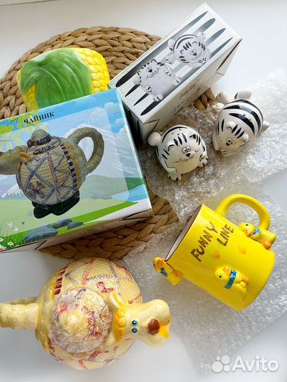 Новый заварочный чайник, набор для специй, кружка