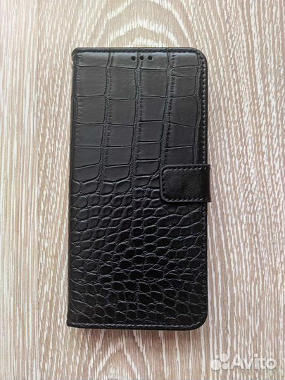 Чехол книжка для Redmi 9t (Кожа, новый)