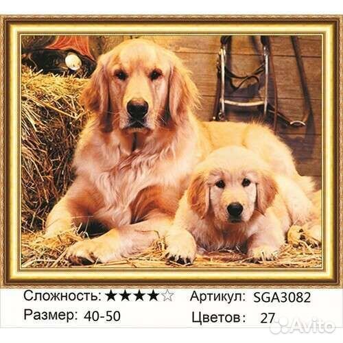 Алмазная мозаика 40 на 50 полная выкладка