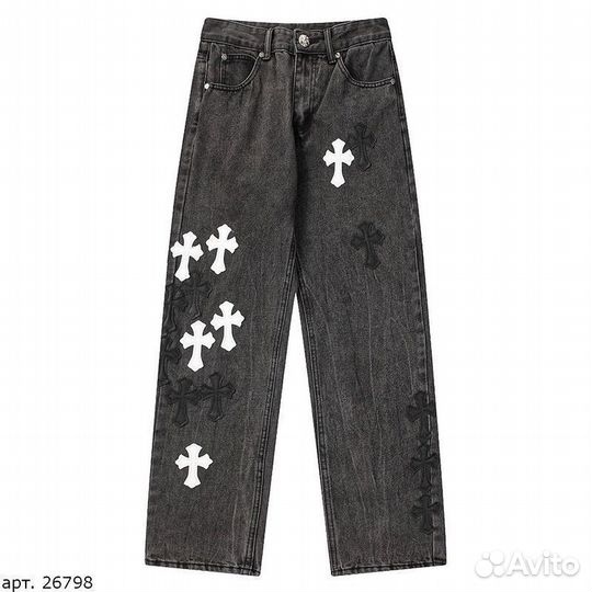 Джинсы Chrome Hearts Черные