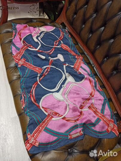 Палантин gucci креп шелк италия