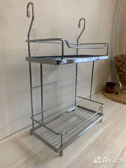 Металлическая полка на рейлинг