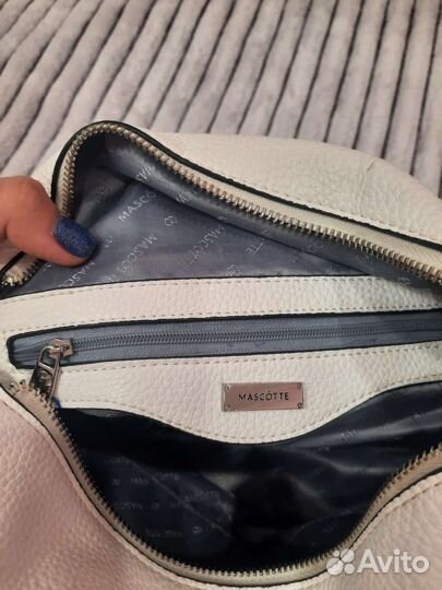 Белая сумка Mascotte. Экокожа