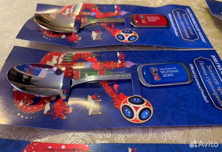 Набор из 8 Лицензионных ложек Fifa. Чм 2018